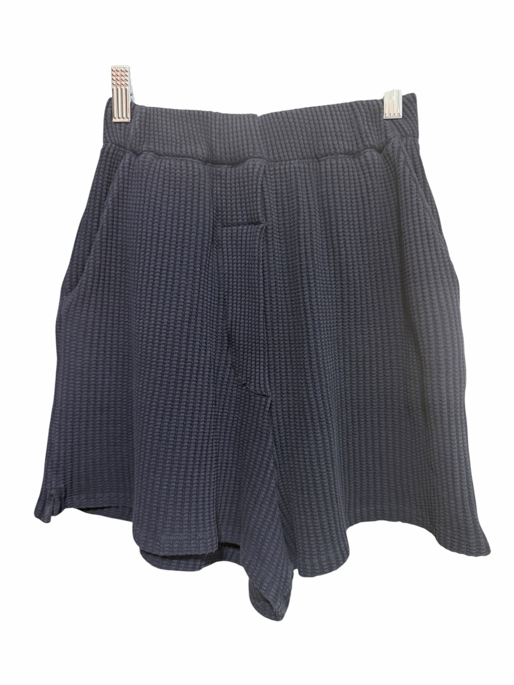 Seasonal Resident Textured Knit Shorts Navy